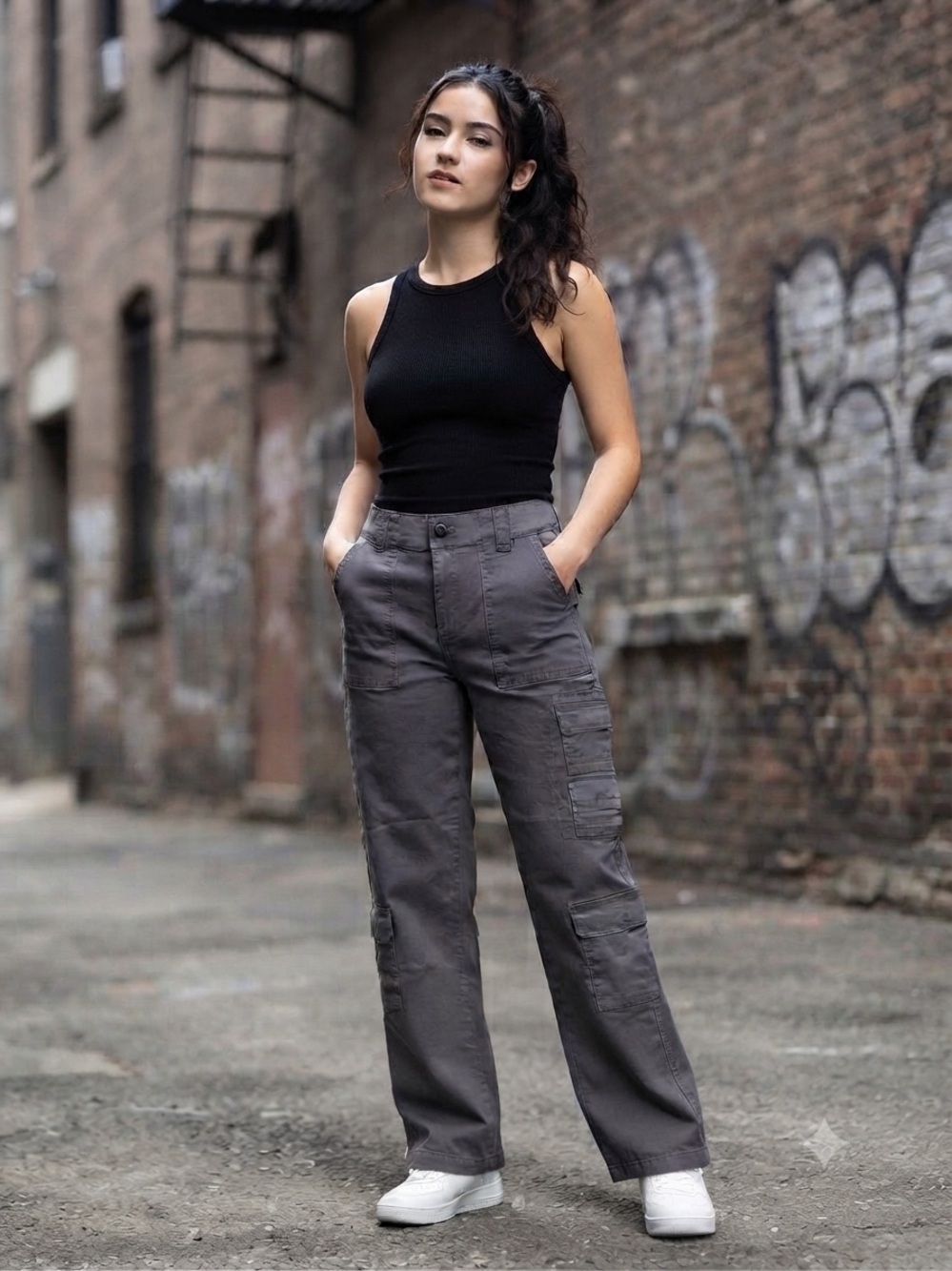 wild fable Charcoal Gray Cargo Pants